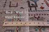 Tribal Persian Gabbeh Hand Knotted Wool Rug - 5' 0" X 7' 6" - Golden Nile