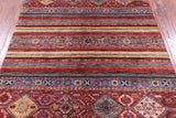 Khorjin Persian Gabbeh Hand Knotted Wool Rug - 5' 2" X 6' 10" - Golden Nile