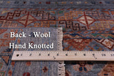 Khorjin Persian Gabbeh Hand Knotted Wool Rug - 5' 2" X 6' 6" - Golden Nile
