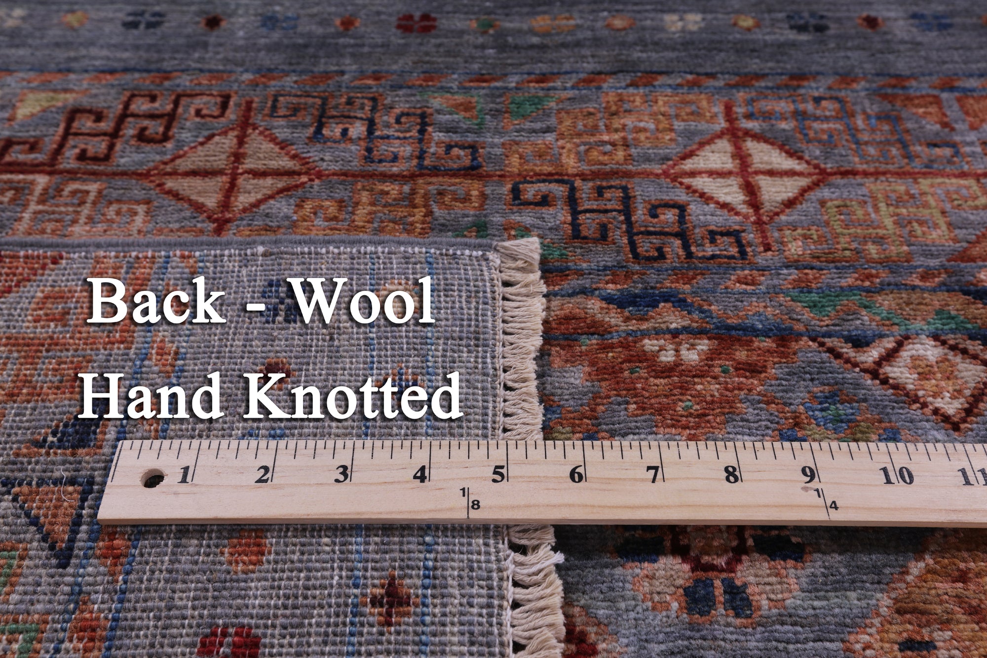 Khorjin Persian Gabbeh Hand Knotted Wool Rug - 5' 2" X 6' 6" - Golden Nile