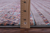Grey Khorjin Persian Gabbeh Hand Knotted Wool Rug - 6' 9" X 10' 0" - Golden Nile