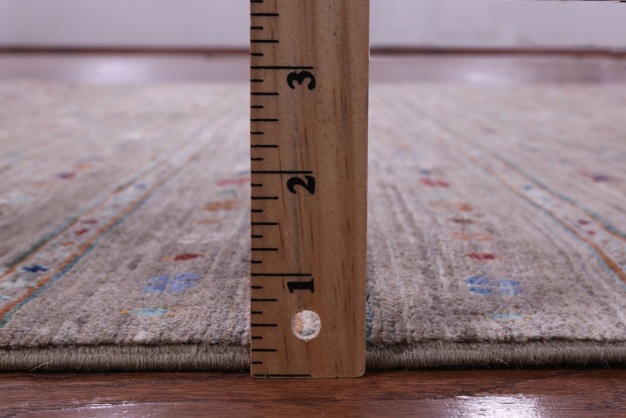 Khorjin Persian Gabbeh Hand Knotted Wool Rug - 5' 0" X 6' 8" - Golden Nile