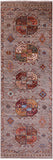 Turkmen Ersari Hand Knotted Wool Runner Rug - 2' 9" X 8' 4" - Golden Nile