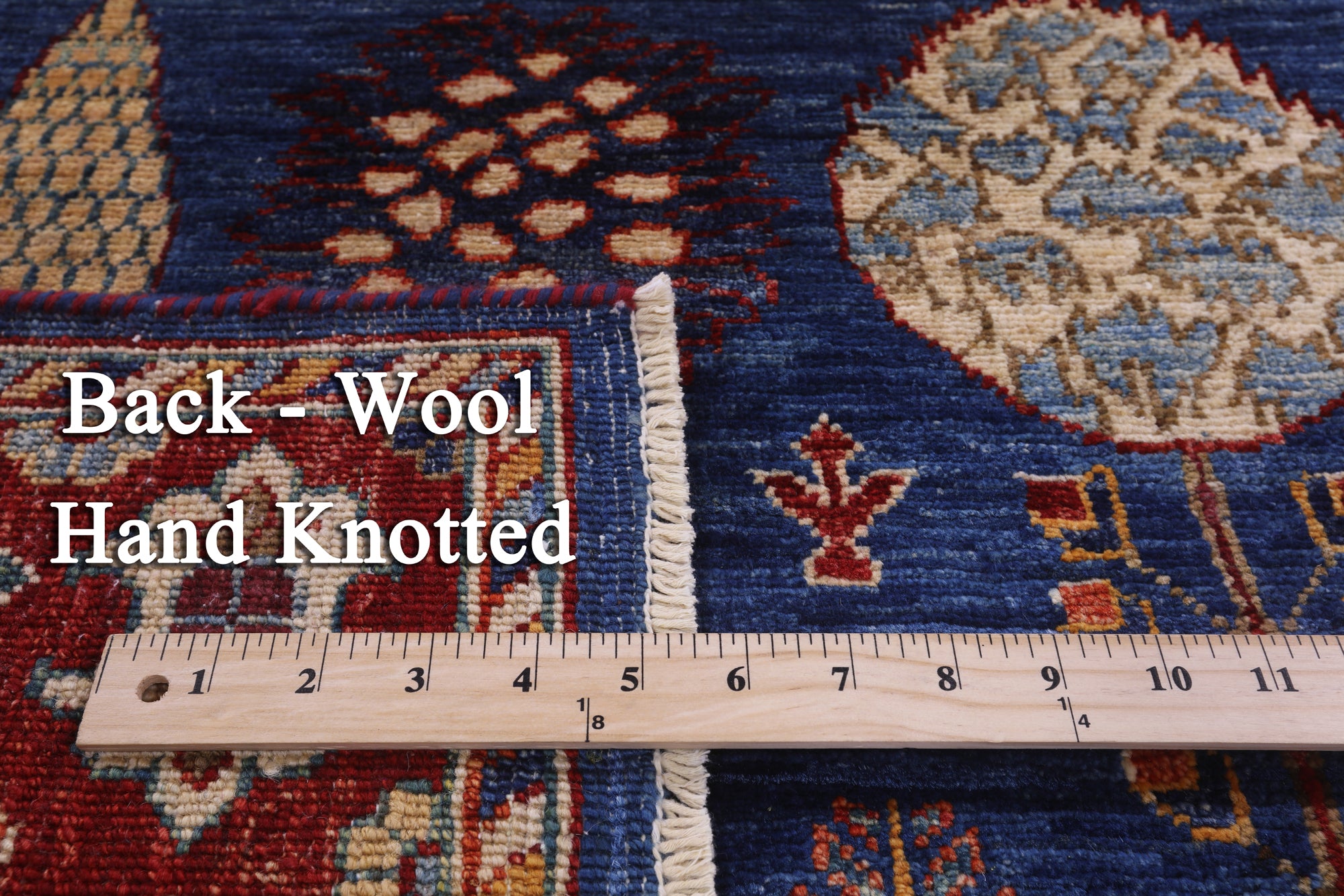 Tribal Persian Gabbeh Hand Knotted Wool Rug - 5' 5" X 7' 9" - Golden Nile
