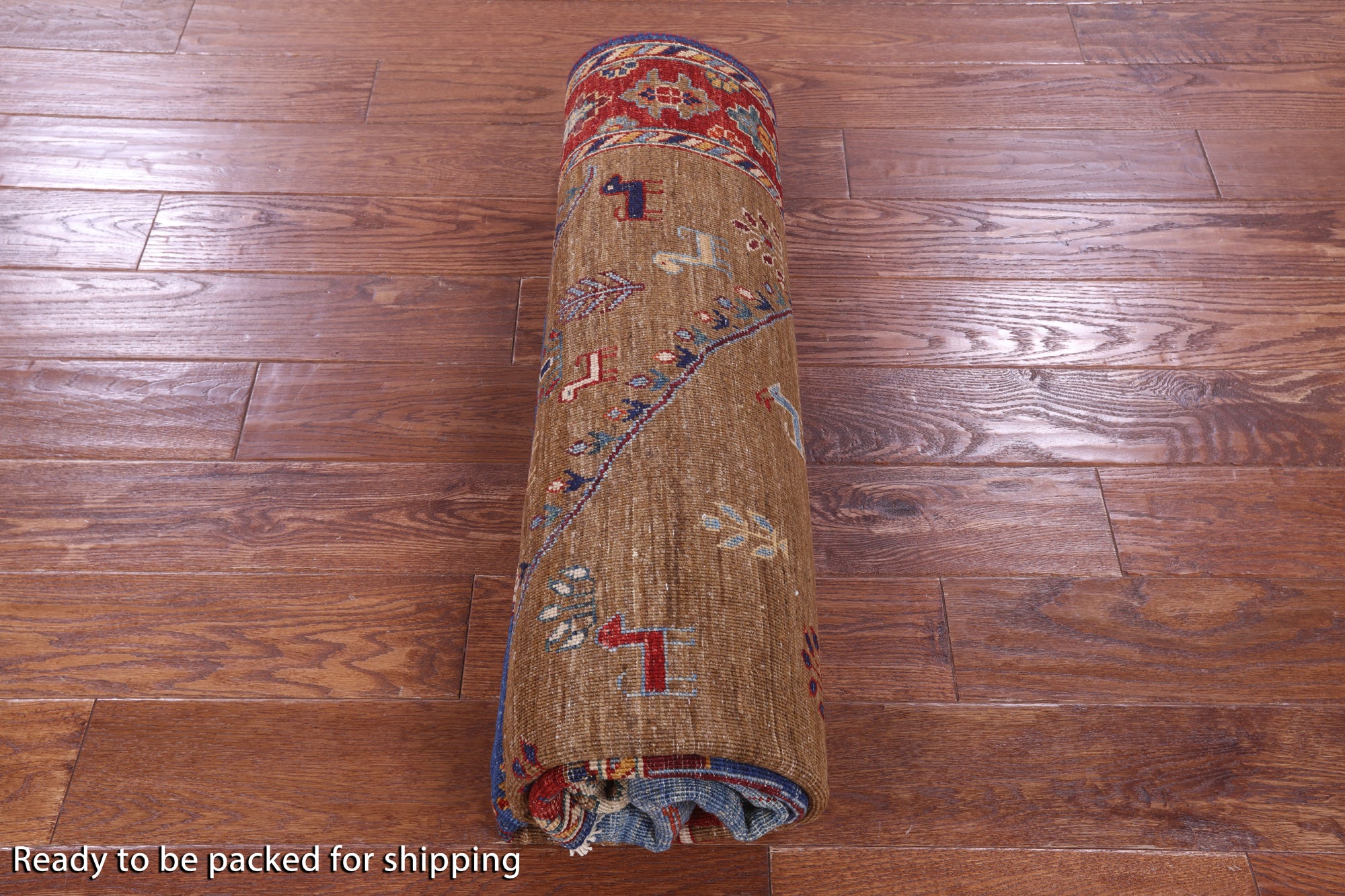 Tribal Persian Gabbeh Hand Knotted Wool Rug - 5' 5" X 7' 9" - Golden Nile