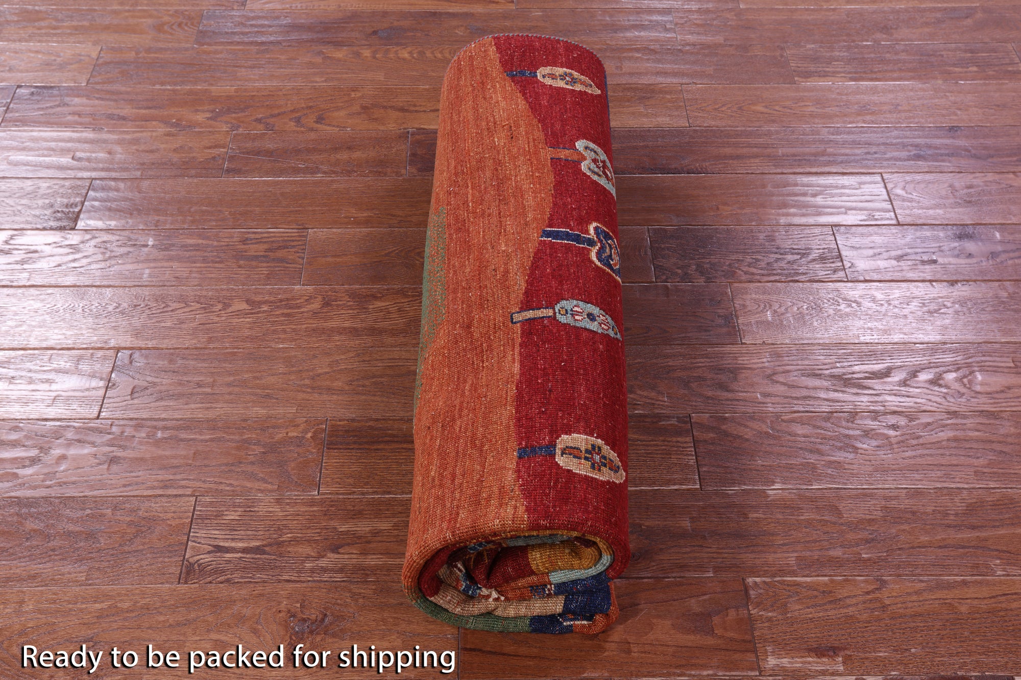 Tribal Persian Gabbeh Hand Knotted Wool Rug - 5' 11" X 8' 1" - Golden Nile