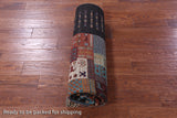 Brown Tribal Persian Gabbeh Hand Knotted Wool Rug - 5' 8" X 7' 11" - Golden Nile
