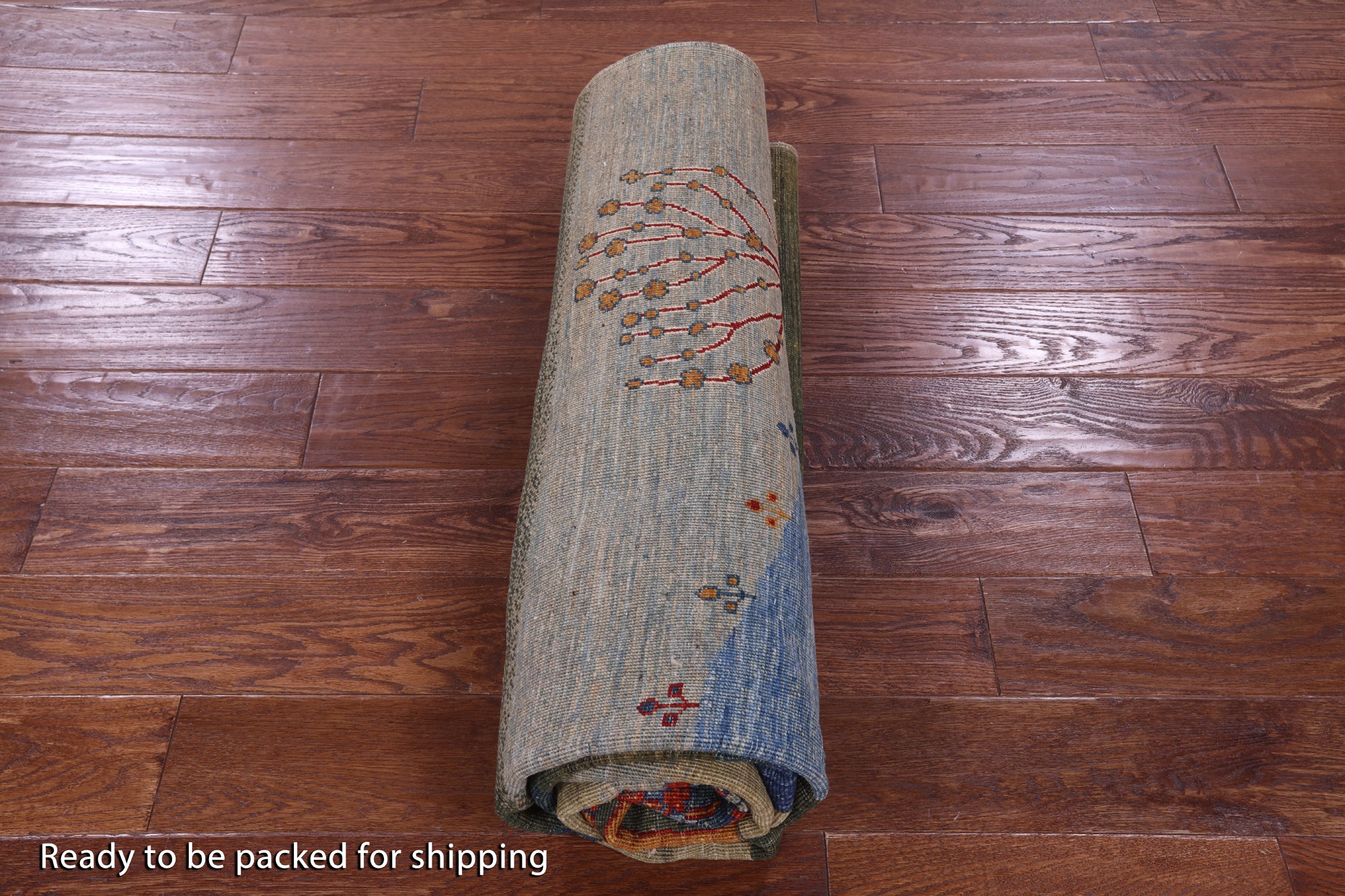 Tribal Persian Gabbeh Hand Knotted Wool Rug - 5' 8" X 7' 9" - Golden Nile