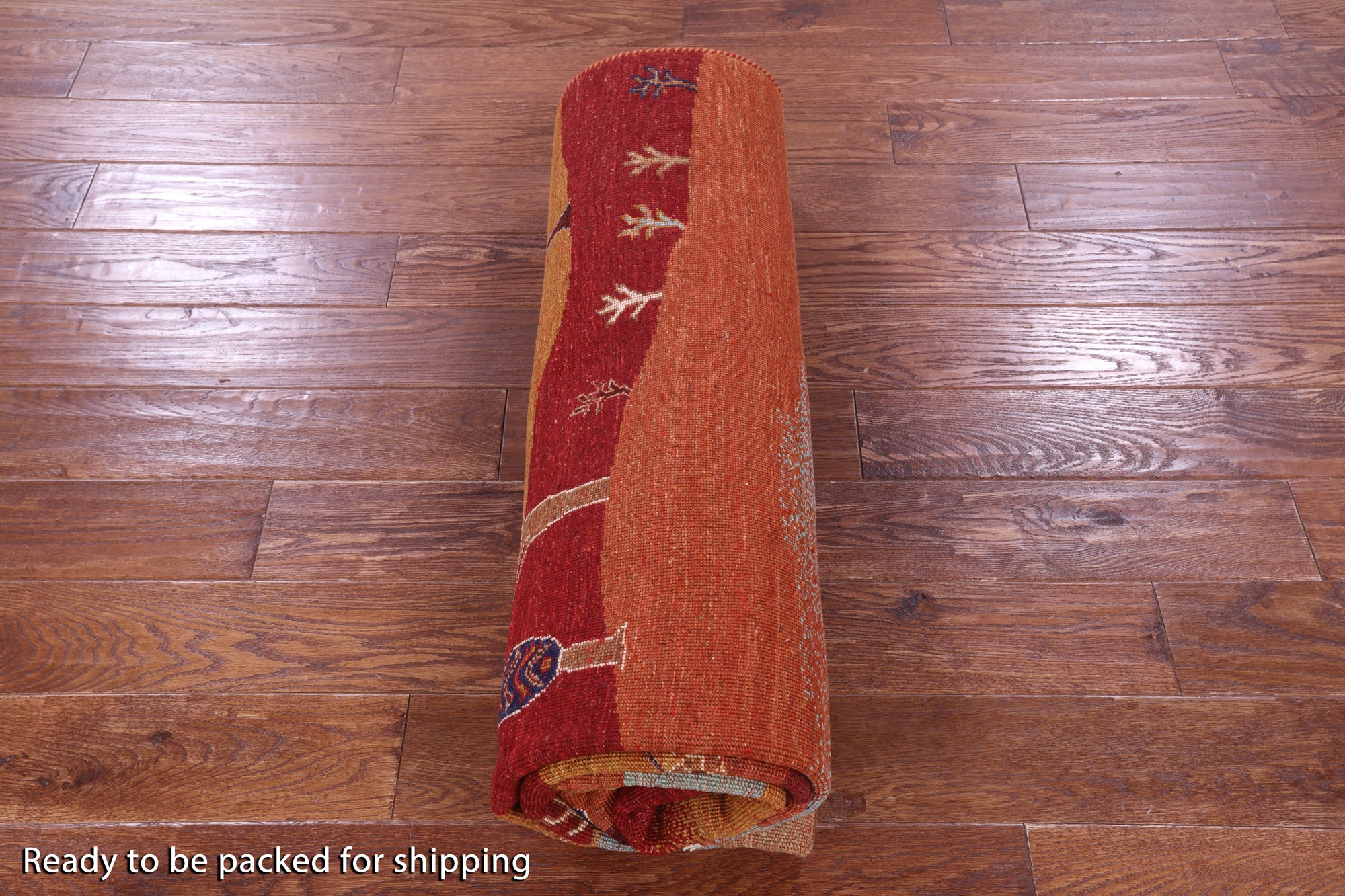 Tribal Persian Gabbeh Hand Knotted Wool Rug - 5' 11" X 8' 3" - Golden Nile