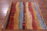 Tribal Persian Gabbeh Hand Knotted Wool Rug - 5' 1" X 7' 4" - Golden Nile