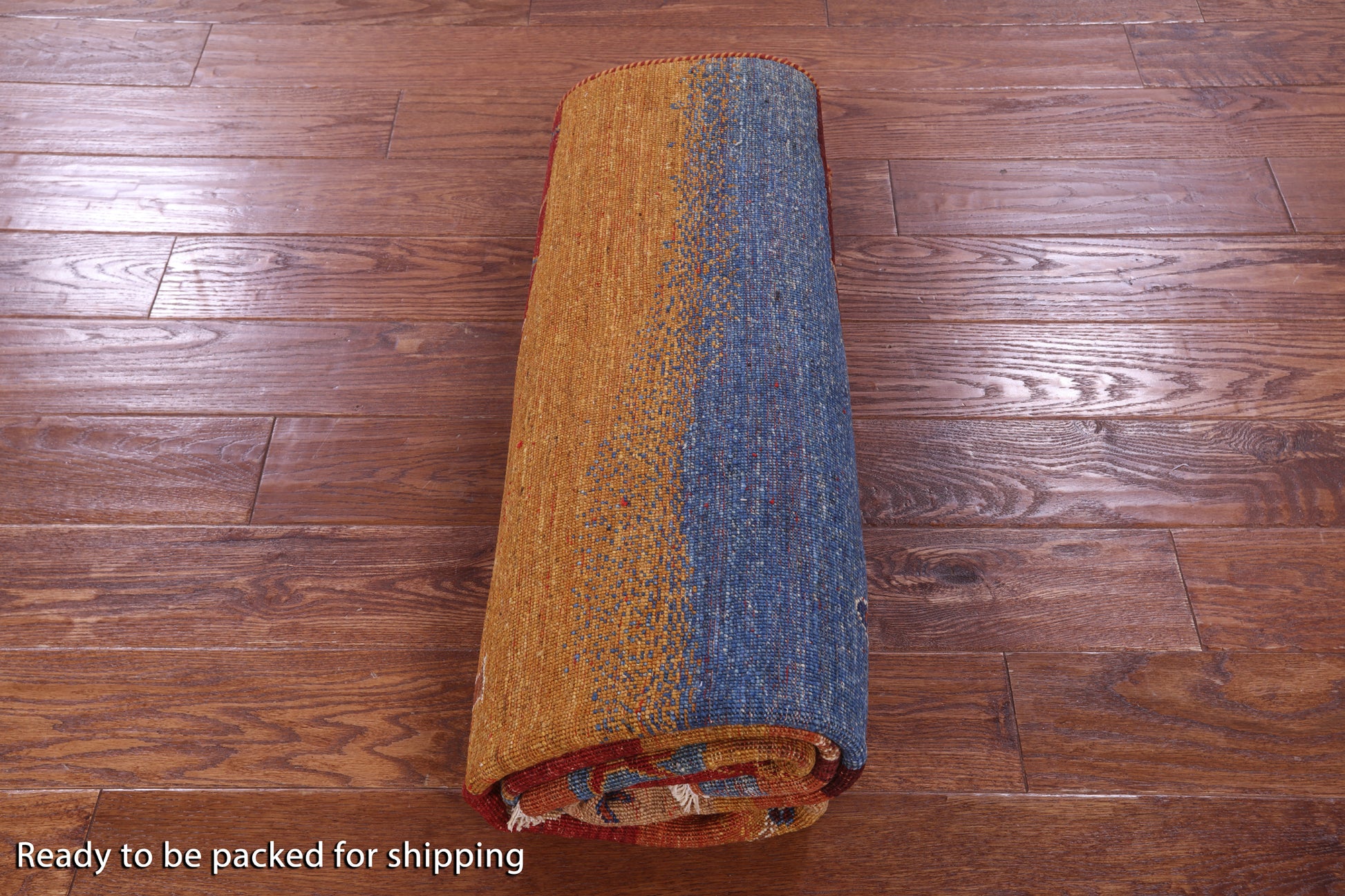 Tribal Persian Gabbeh Hand Knotted Wool Rug - 5' 1" X 7' 4" - Golden Nile