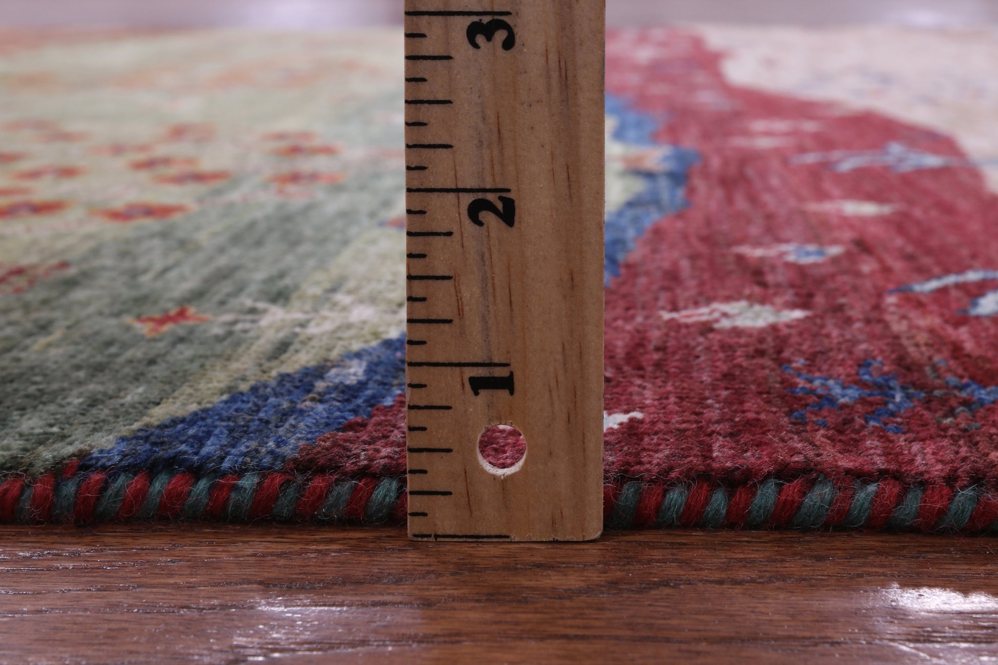 Tribal Persian Gabbeh Handmade Wool Rug - 5' 1" X 6' 7" - Golden Nile