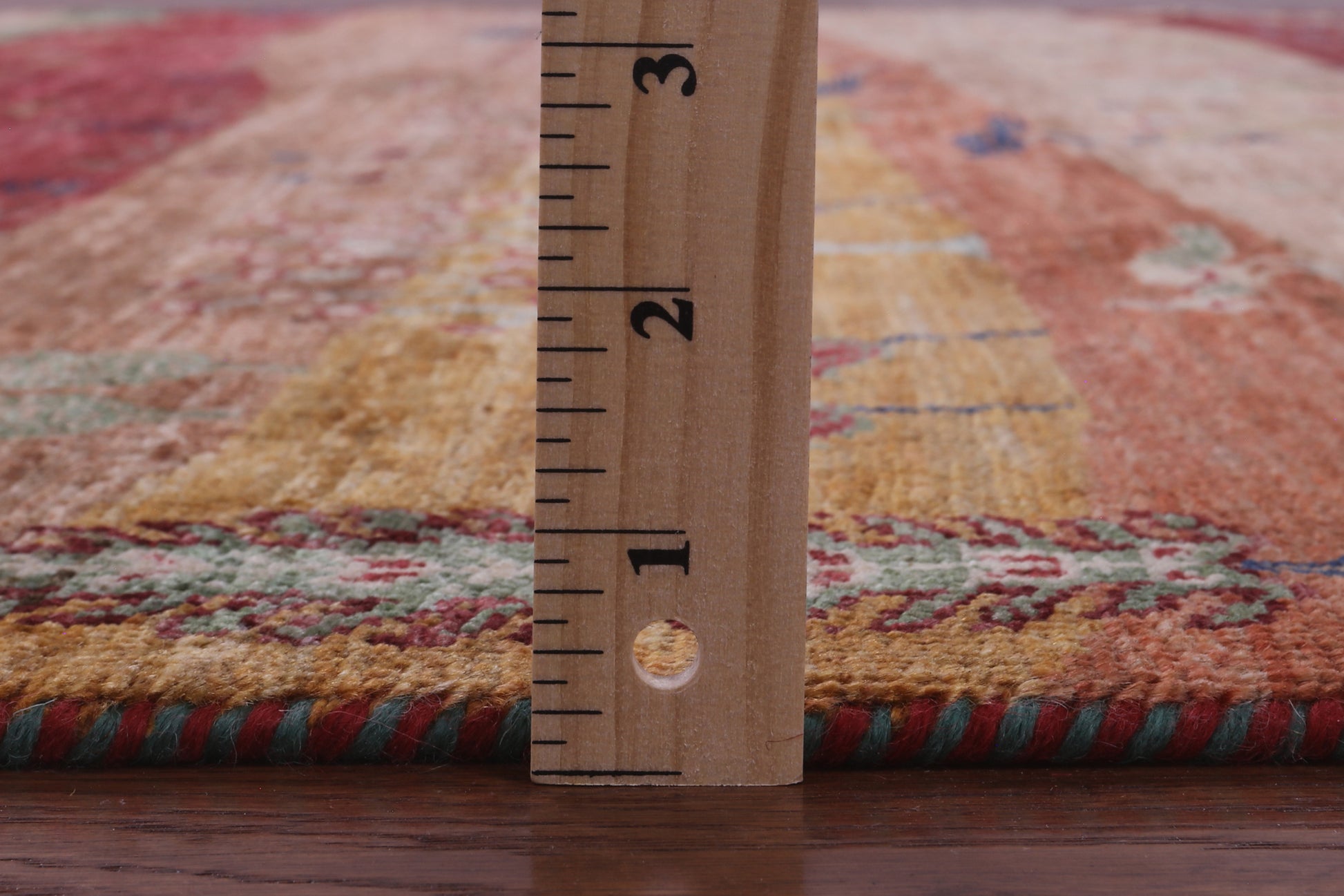 Tribal Persian Gabbeh Hand Knotted Wool Rug - 5' 1" X 6' 8" - Golden Nile