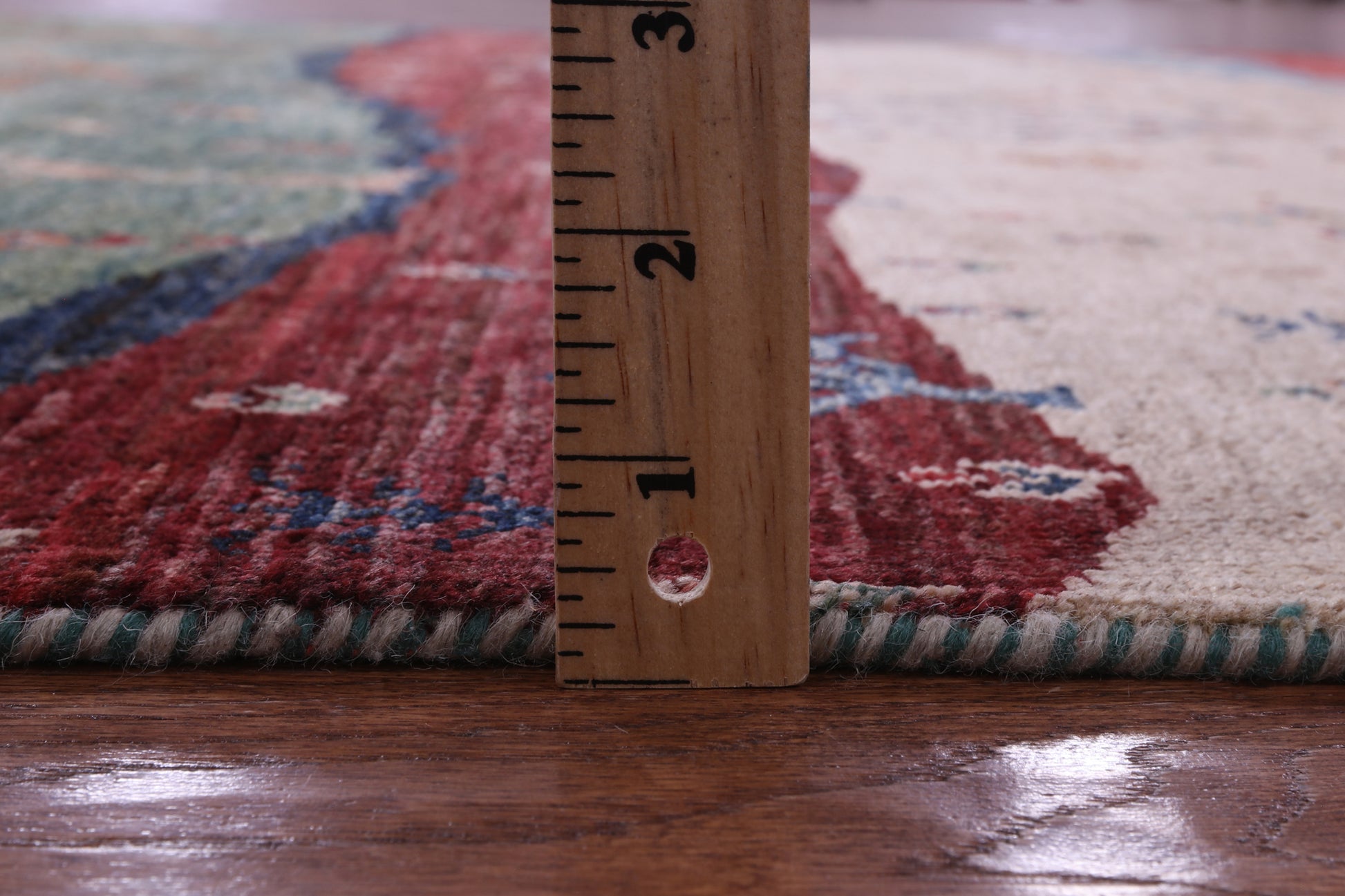 Tribal Persian Gabbeh Hand Knotted Wool Rug - 5' 1" X 6' 10" - Golden Nile
