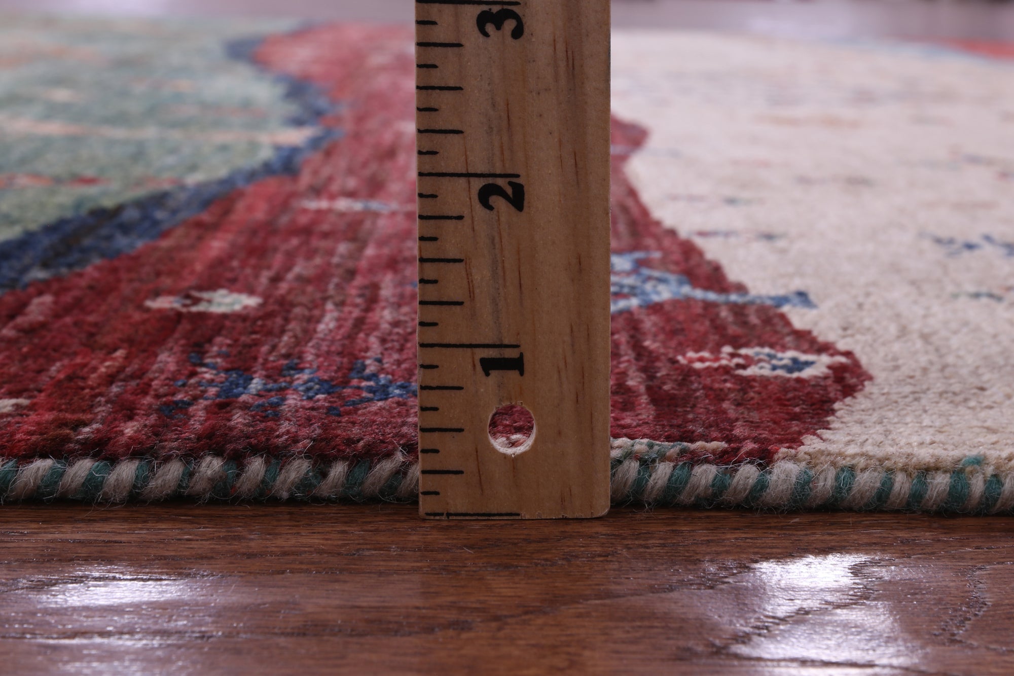 Tribal Persian Gabbeh Hand Knotted Wool Rug - 5' 1" X 6' 10" - Golden Nile