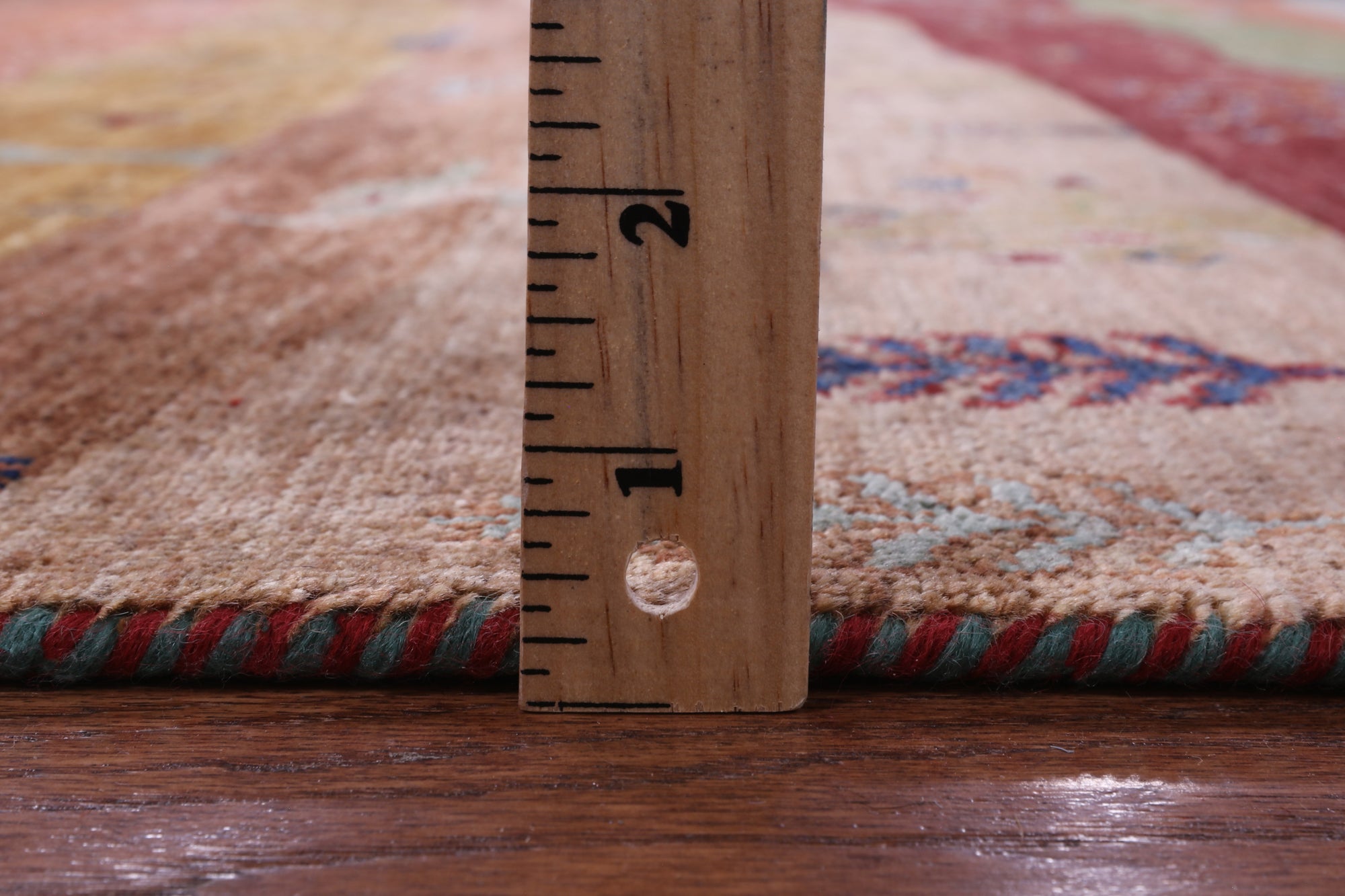 Tribal Persian Gabbeh Hand Knotted Wool Rug - 5' 2" X 6' 9" - Golden Nile