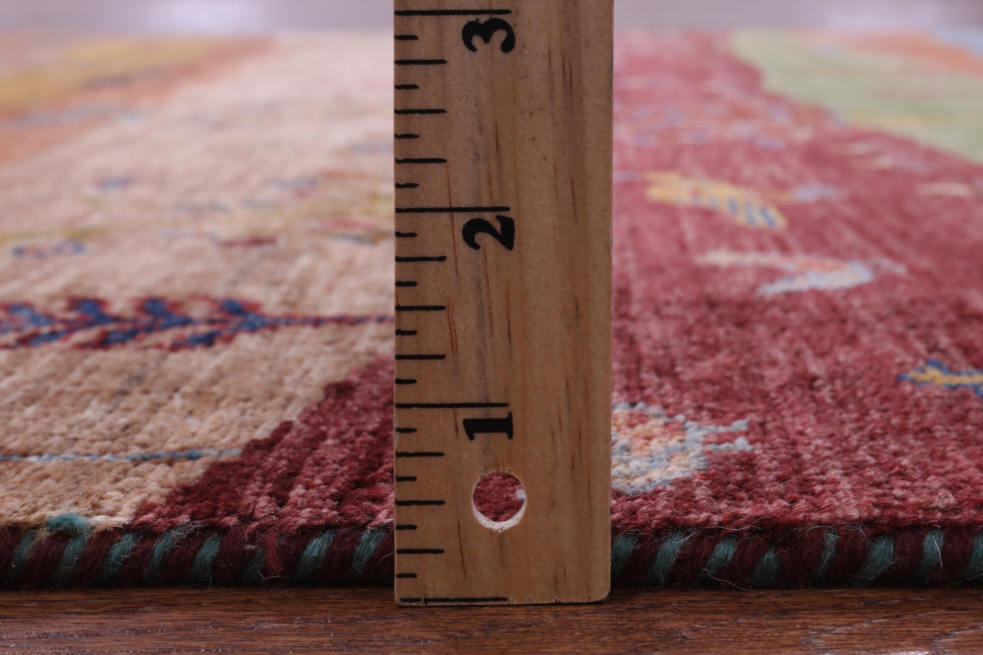 Tribal Persian Gabbeh Hand Knotted Wool Rug - 5' 3" X 7' 1" - Golden Nile