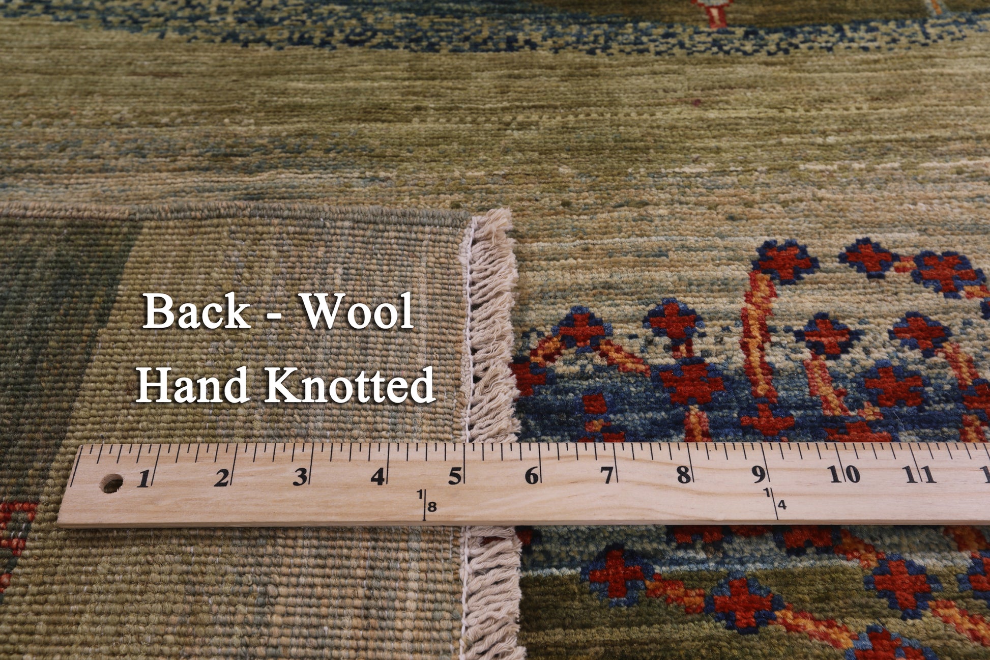 Tribal Persian Gabbeh Hand Knotted Wool Rug - 4' 0" X 5' 10" - Golden Nile