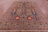 Persian Fine Serapi Handmade Wool Rug - 9' 0" X 12' 0" - Golden Nile
