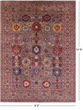 Persian Fine Serapi Handmade Wool Rug - 9' 0" X 12' 0" - Golden Nile