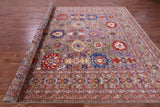 Persian Fine Serapi Handmade Wool Rug - 9' 0" X 12' 0" - Golden Nile
