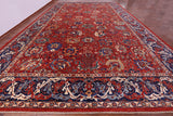 Red Persian Fine Serapi Handmade Wool Rug - 15' 0" X 24' 4" - Golden Nile