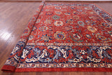 Red Persian Fine Serapi Handmade Wool Rug - 15' 0" X 24' 4" - Golden Nile