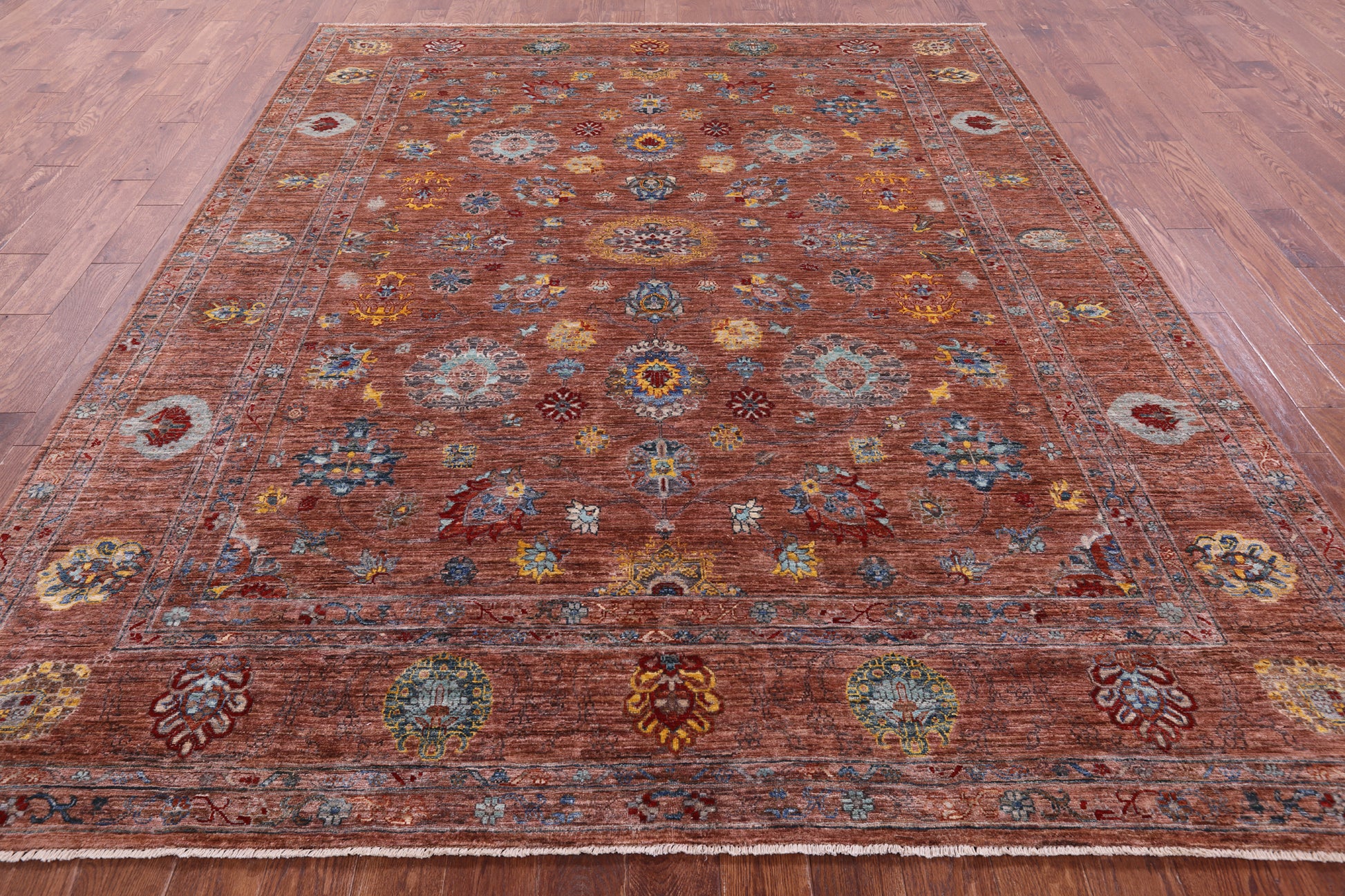 Peshawar Hand Knotted Wool Rug - 8' 3" X 10' 0" - Golden Nile