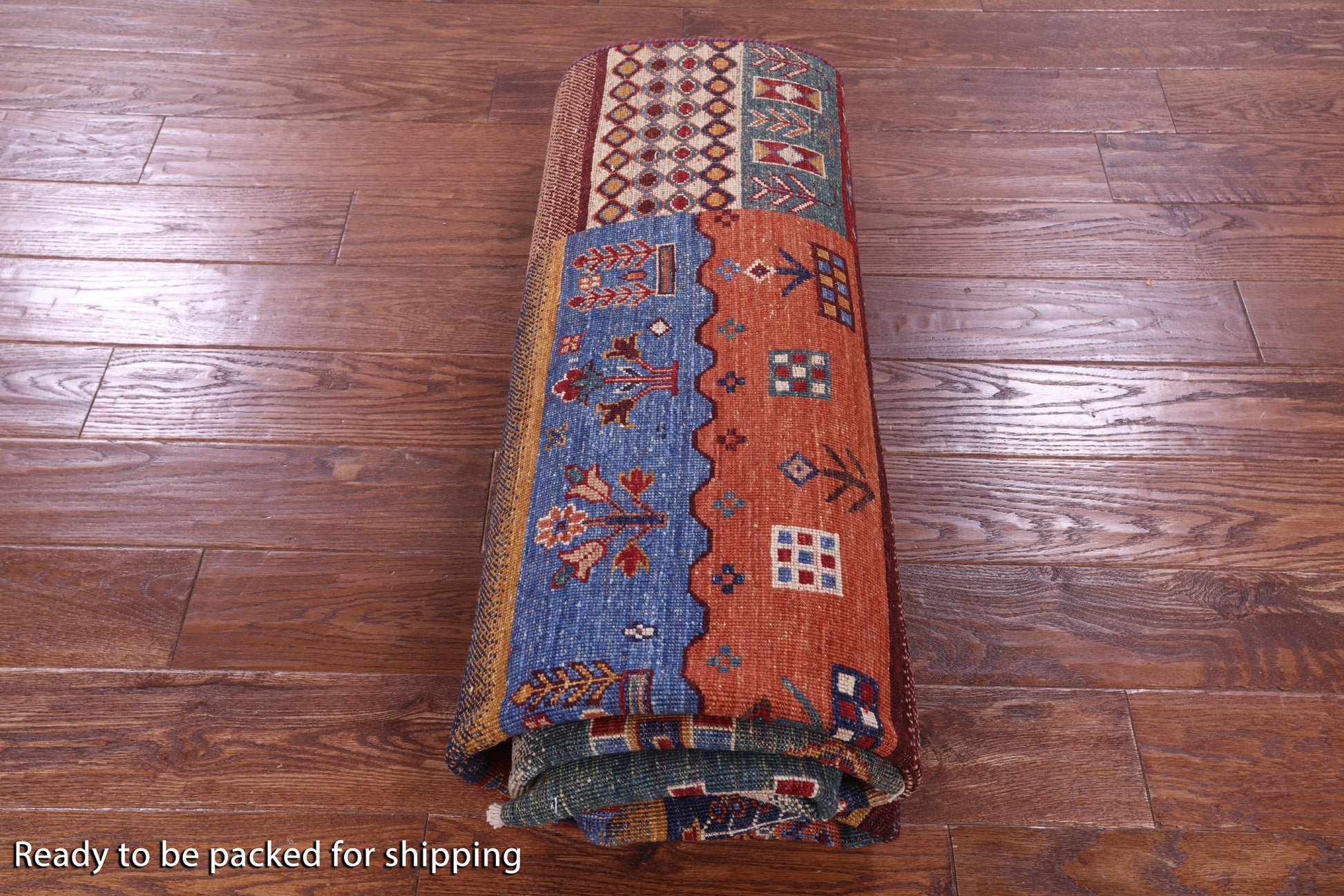 Tribal Persian Gabbeh Hand Knotted Wool Rug - 5' 8" X 7' 10" - Golden Nile