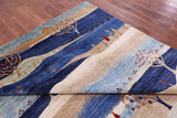 Tribal Persian Gabbeh Hand Knotted Wool Rug - 8' 10" X 11' 11" - Golden Nile