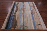 Tribal Persian Gabbeh Hand Knotted Wool Rug - 8' 0" X 9' 9" - Golden Nile