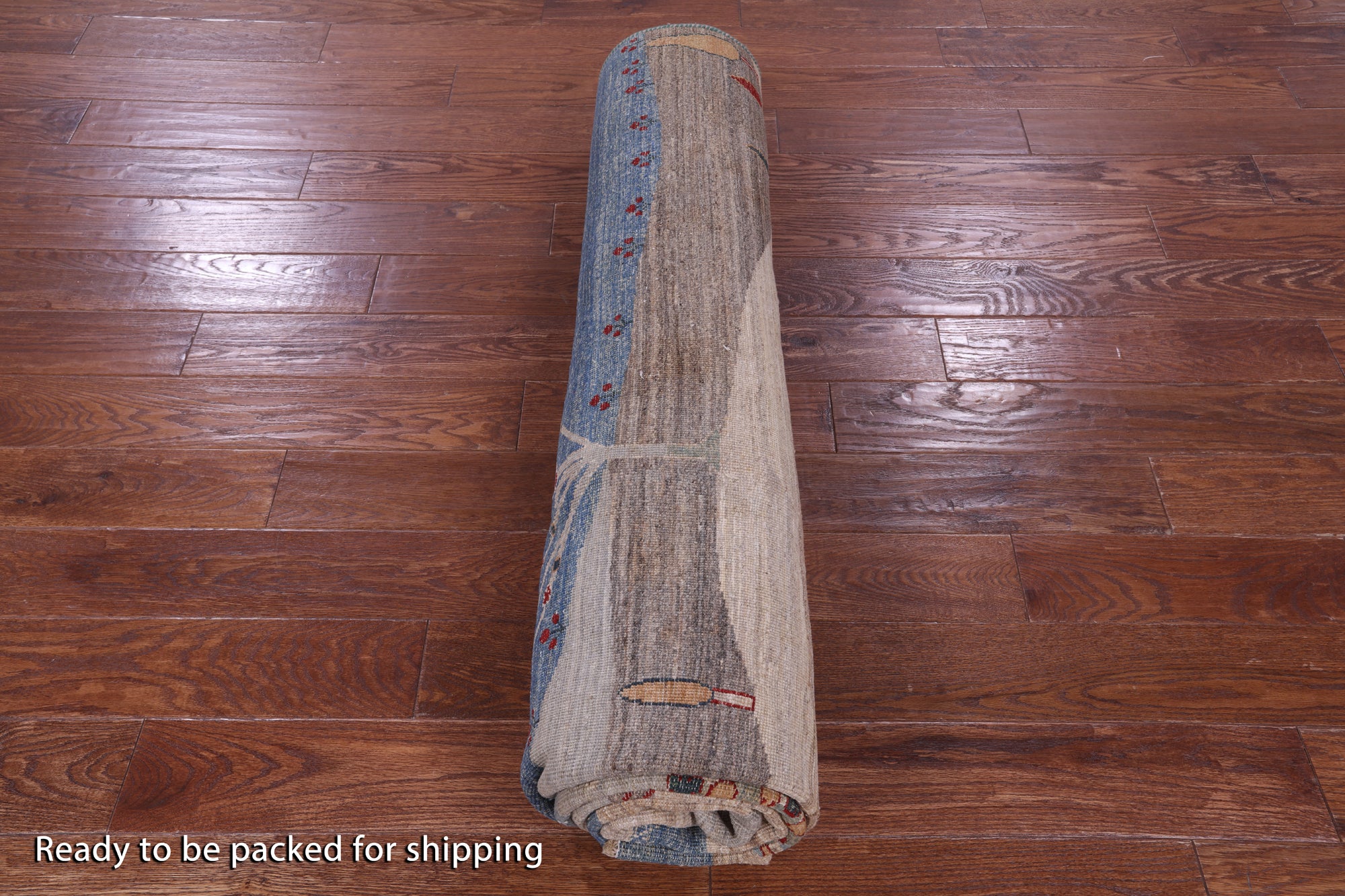 Tribal Persian Gabbeh Hand Knotted Wool Rug - 8' 0" X 9' 9" - Golden Nile