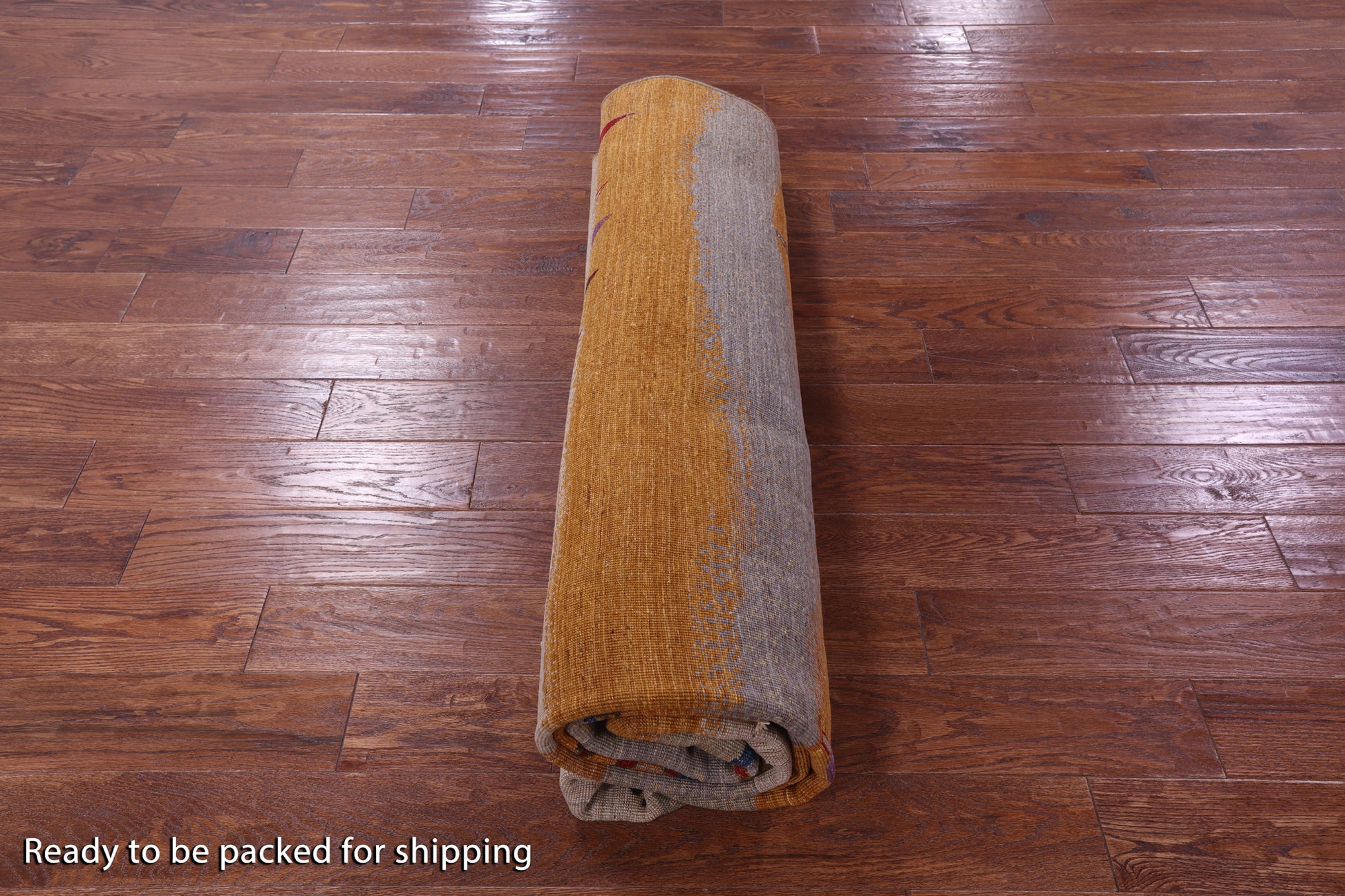 Tribal Persian Gabbeh Hand Knotted Wool Rug - 8' 3" X 9' 9" - Golden Nile