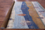 Tribal Persian Gabbeh Hand Knotted Wool Rug - 9' 8" X 13' 2" - Golden Nile