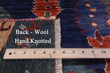 Tribal Persian Gabbeh Hand Knotted Wool Rug - 7' 10" X 9' 8" - Golden Nile