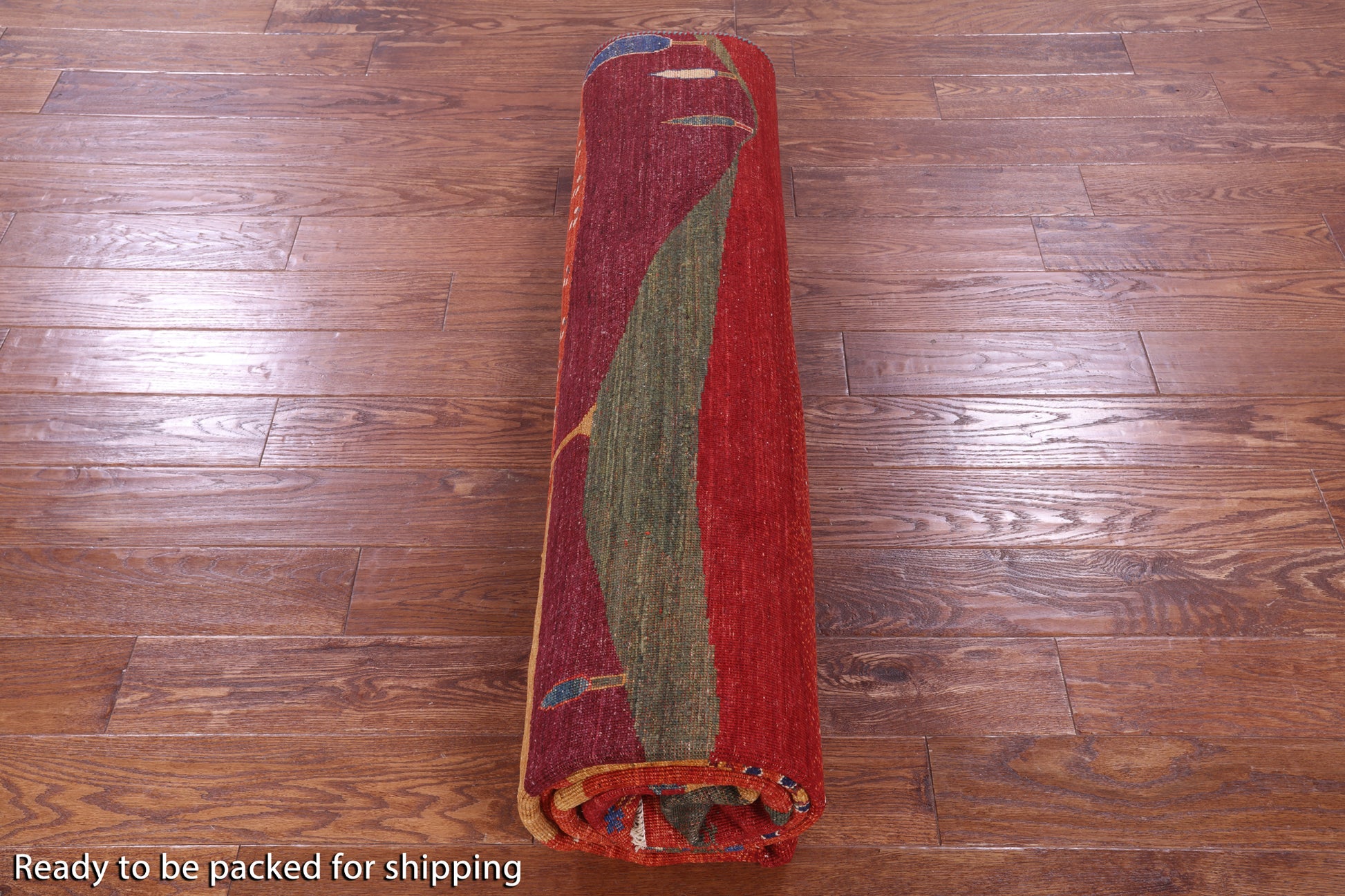 Tribal Persian Gabbeh Handmade Wool Rug - 8' 2" X 9' 9" - Golden Nile