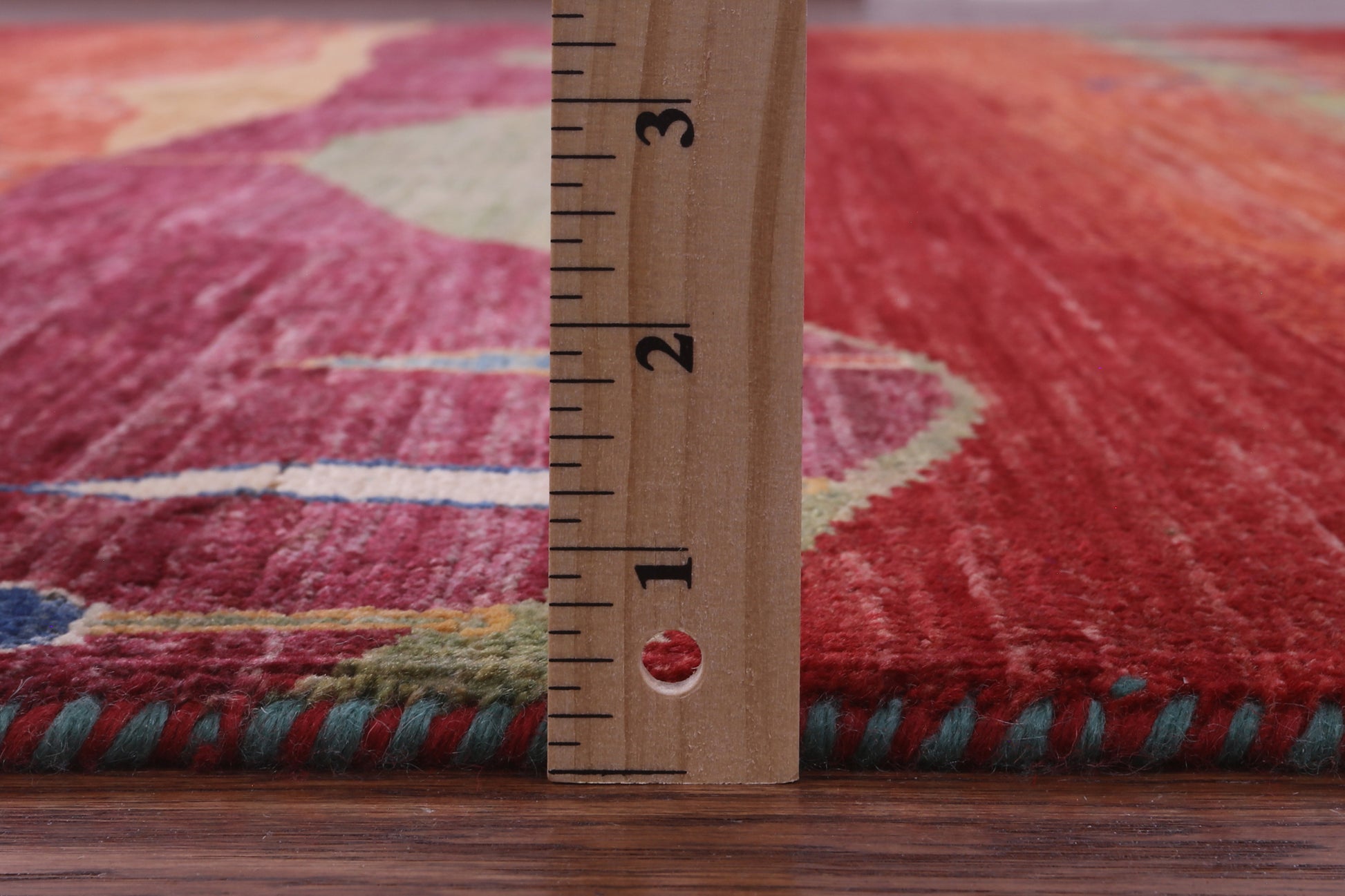Tribal Persian Gabbeh Handmade Wool Rug - 8' 2" X 9' 9" - Golden Nile