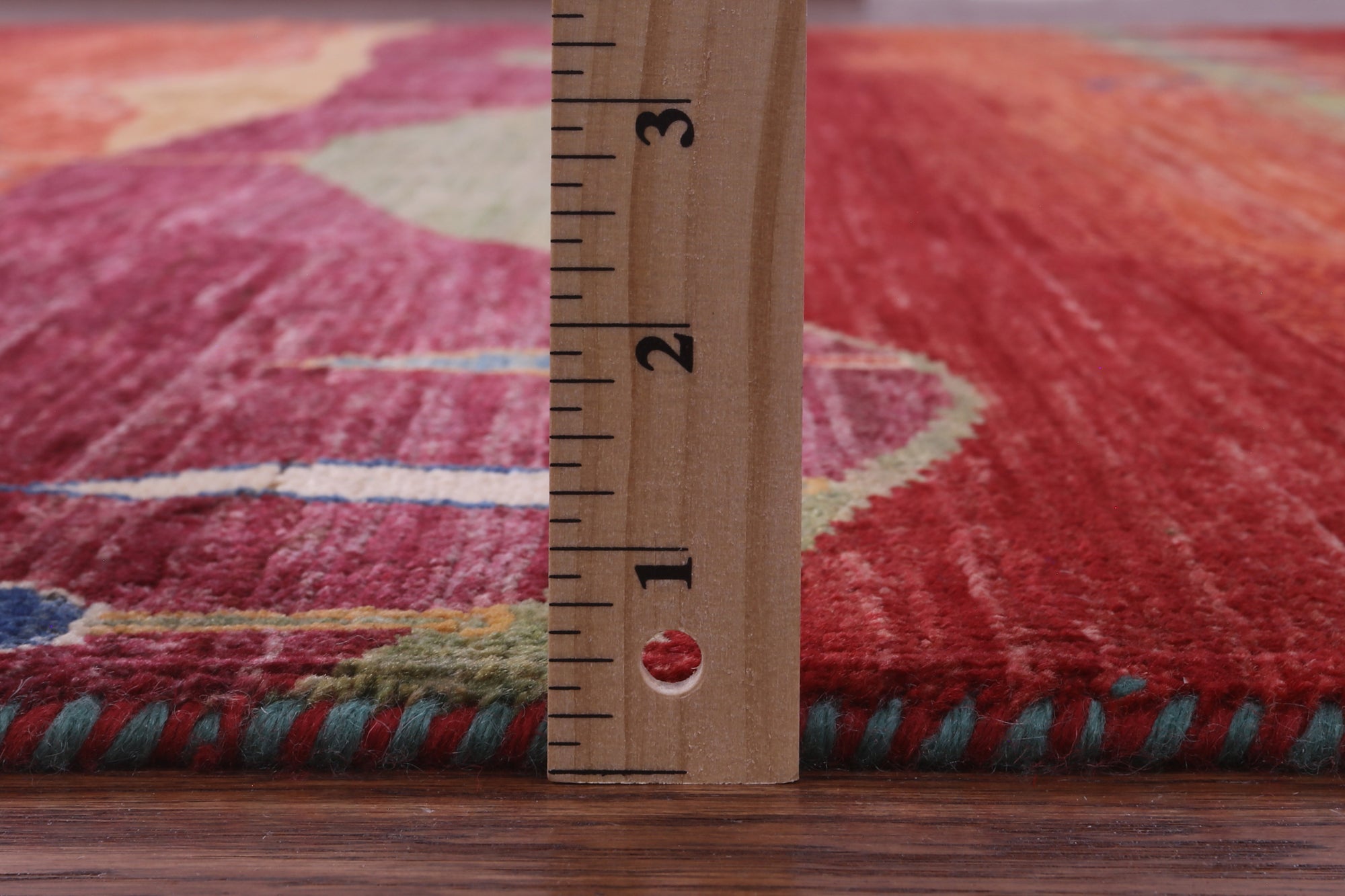 Tribal Persian Gabbeh Handmade Wool Rug - 8' 2" X 9' 9" - Golden Nile