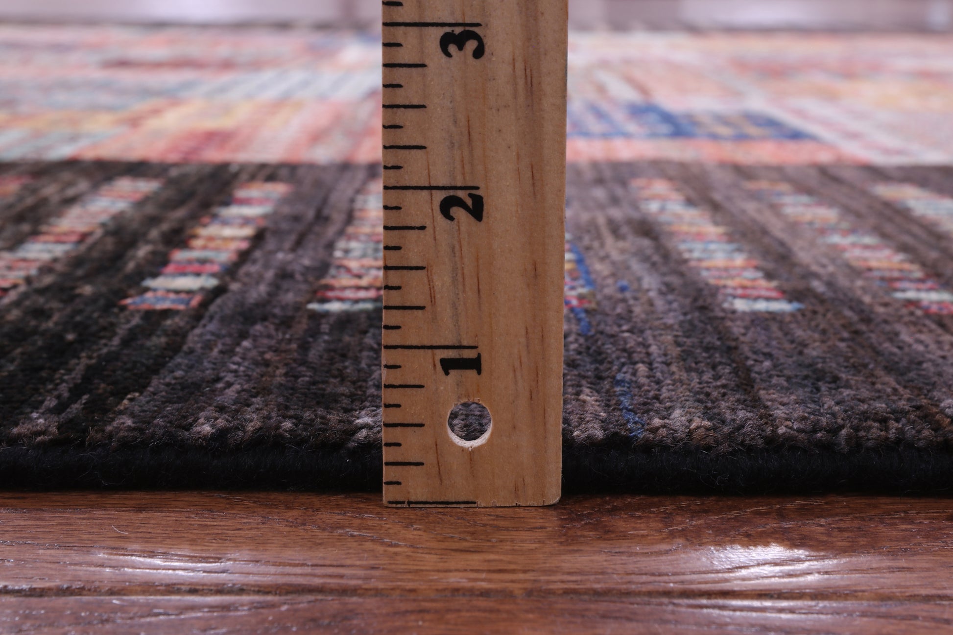 Brown Tribal Persian Gabbeh Handmade Wool Rug - 5' 8" X 7' 8" - Golden Nile