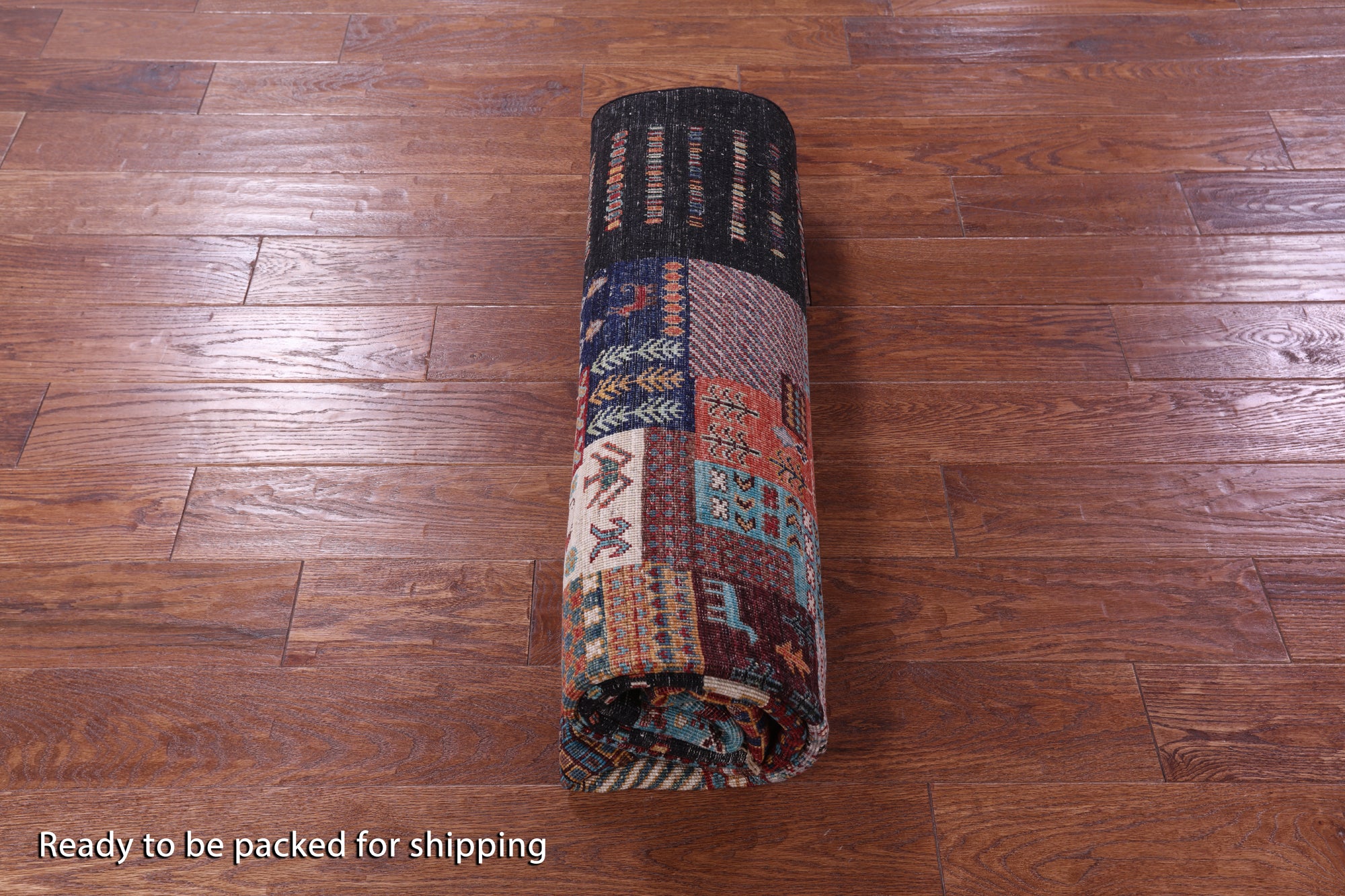 Brown Tribal Persian Gabbeh Handmade Wool Rug - 5' 8" X 7' 8" - Golden Nile