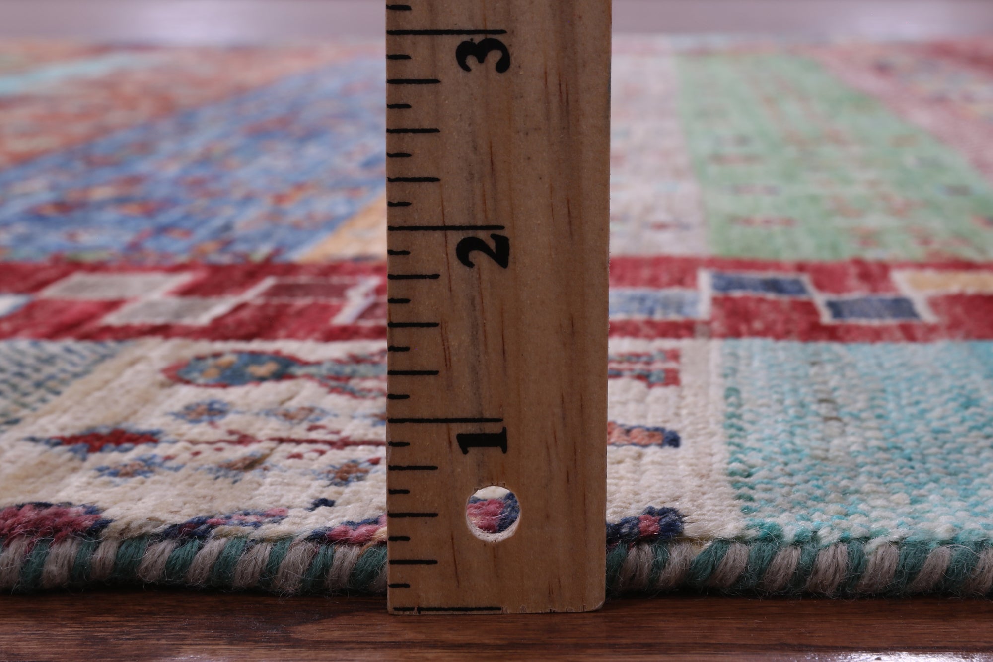 Tribal Persian Gabbeh Hand Knotted Wool Rug - 5' 0" X 6' 8" - Golden Nile