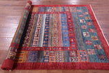 Tribal Persian Gabbeh Hand Knotted Wool Rug - 5' 7" X 8' 0" - Golden Nile