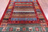 Tribal Persian Gabbeh Hand Knotted Wool Rug - 5' 7" X 8' 0" - Golden Nile