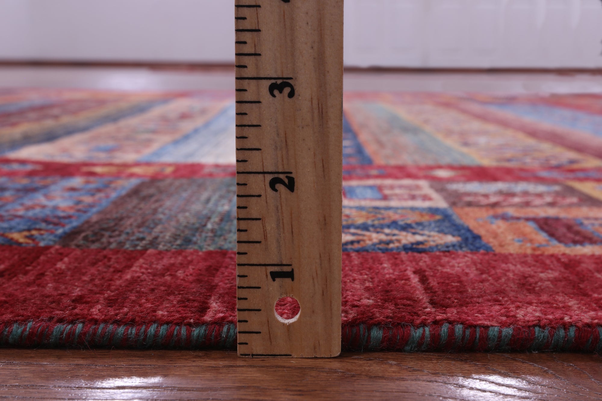 Tribal Persian Gabbeh Hand Knotted Wool Rug - 5' 7" X 8' 0" - Golden Nile