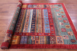 Tribal Persian Gabbeh Hand Knotted Wool Rug - 5' 7" X 8' 0" - Golden Nile