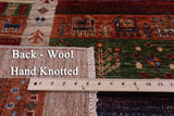 Tribal Persian Gabbeh Handmade Wool Rug - 5' 5" X 7' 7" - Golden Nile