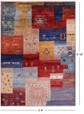 Tribal Persian Gabbeh Hand Knotted Wool Rug - 3' 4" X 4' 10" - Golden Nile
