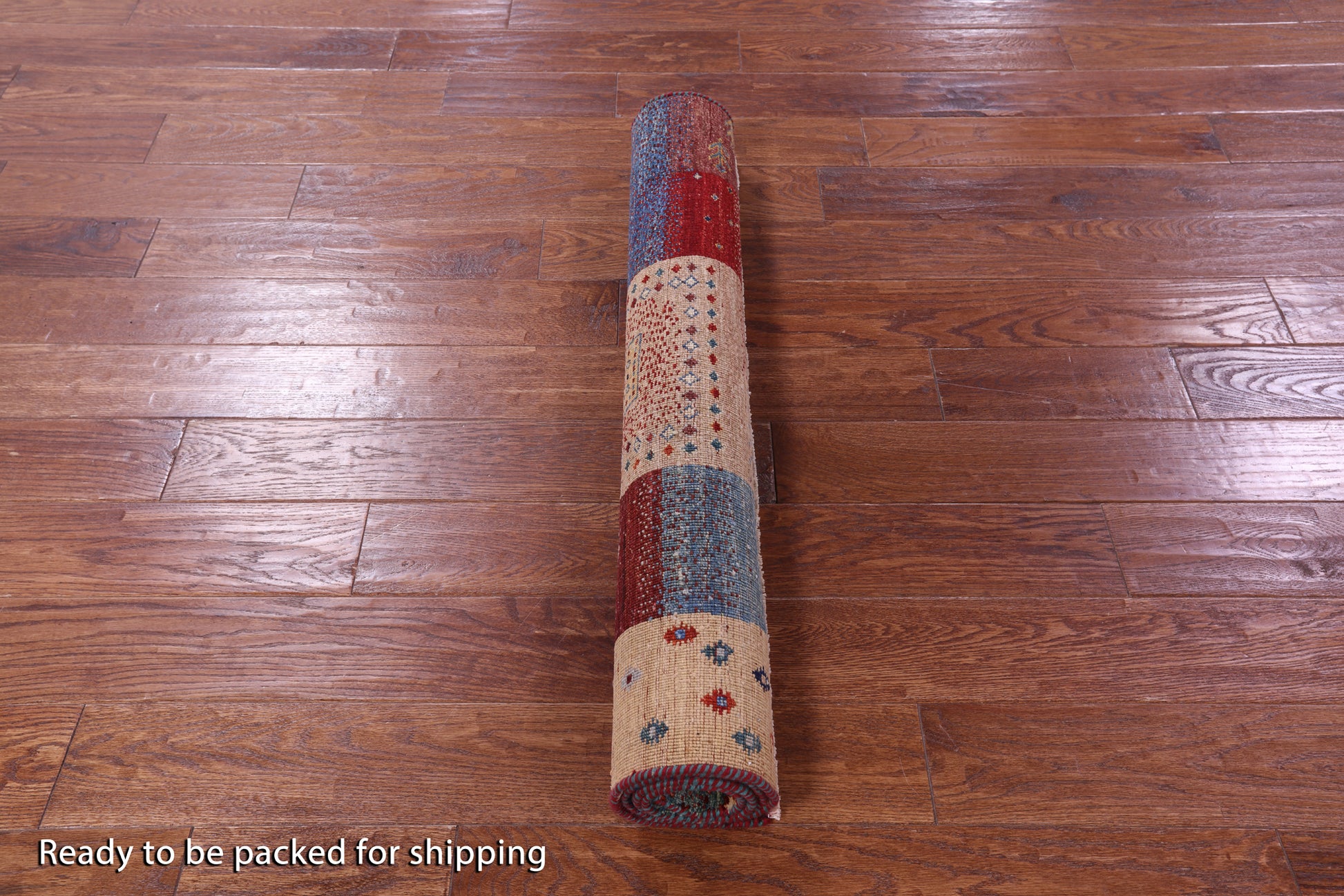 Tribal Persian Gabbeh Hand Knotted Wool Rug - 3' 4" X 4' 10" - Golden Nile