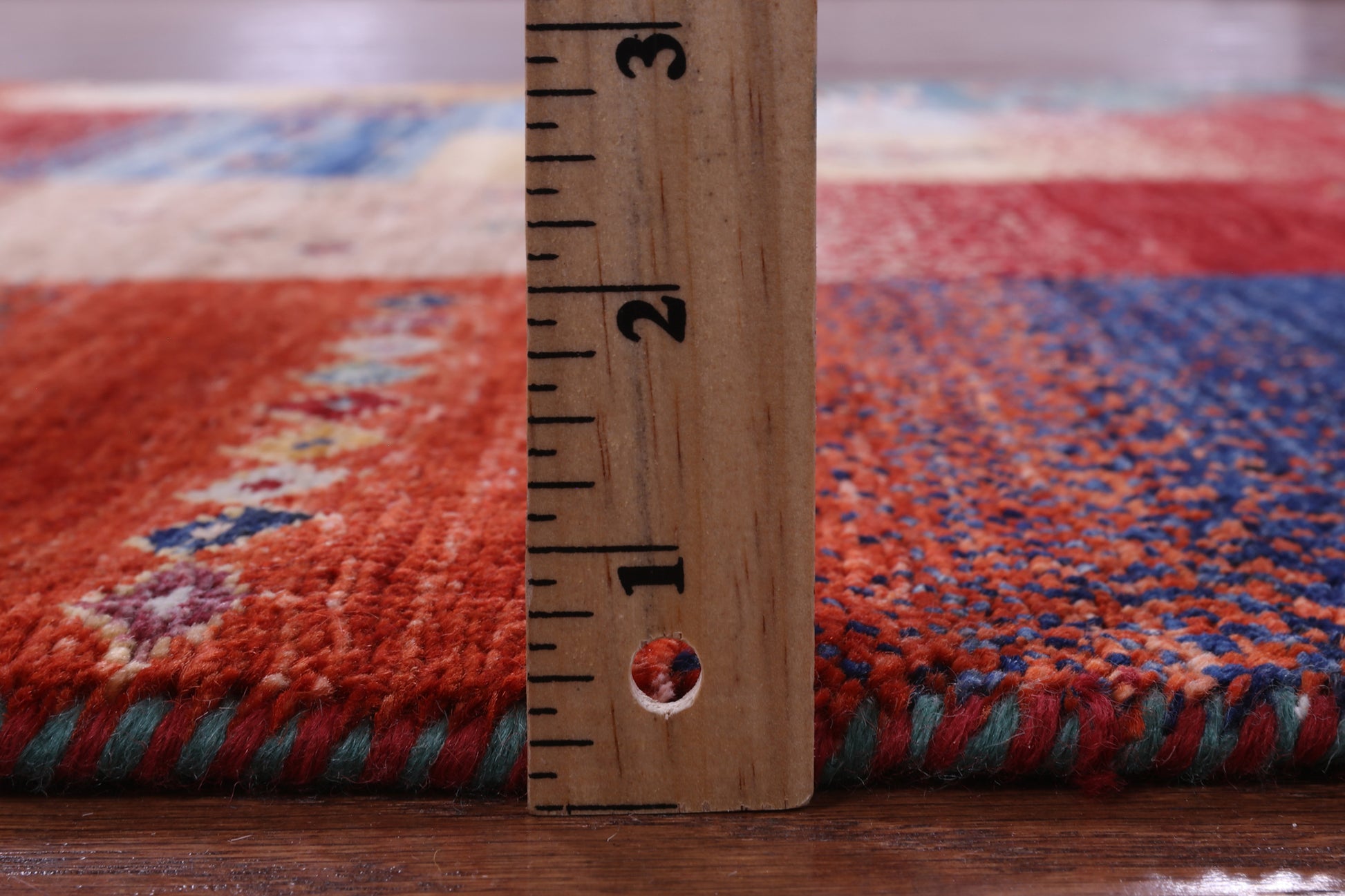 Tribal Persian Gabbeh Hand Knotted Wool Rug - 3' 4" X 4' 10" - Golden Nile