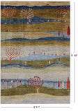 Tribal Persian Gabbeh Hand Knotted Wool Rug - 3' 11" X 5' 10" - Golden Nile